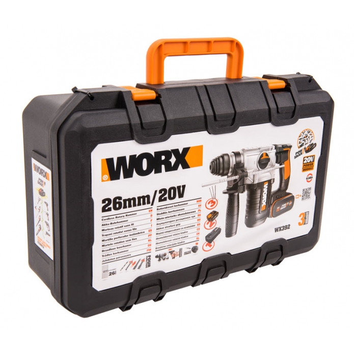 Перфоратор роторный WORX WX392 20V 900Вт (2,2Дж) аккумуляторный
