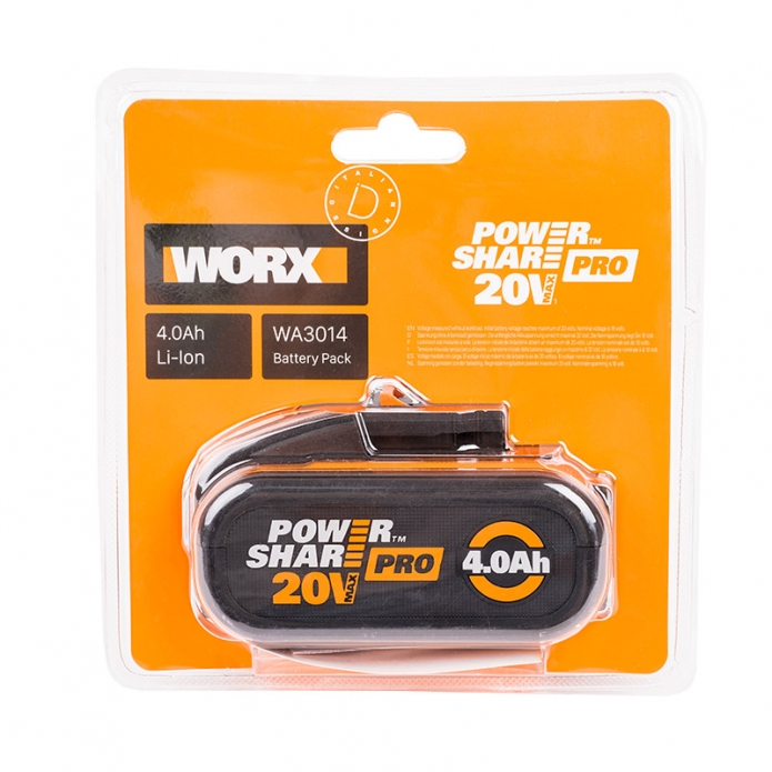 Аккумулятор WORX WA3014 PRO 20V 4Ач