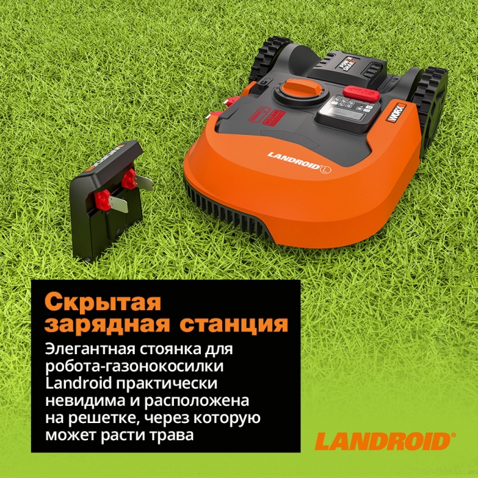 Робот газонокосилка WORX Landroid M Plus WR165E 500кв.м