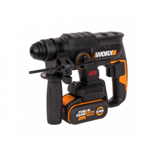 Перфоратор WORX WX381 20V 1100Вт 2Дж бесщеточный аккумуляторный