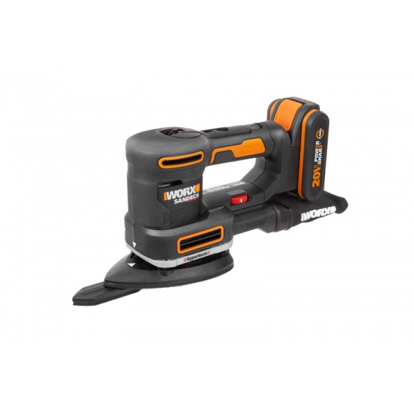 Виброшлифмашина WORX WX820 20V (50Вт) аккумуляторная