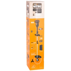 Триммер бесщеточный WORX NITRO WG186E.1 40V (38см) аккумуляторный