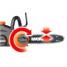 Комплект садовой техники WORX: Цепная пила компактная WORX WG322E.9 20V (25см) + Триммер аккумуляторный WG184E (33см)