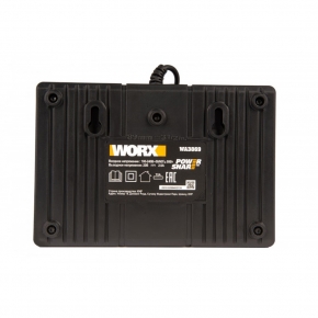 Двойное зарядное устройство WORX WA3869 20V 2x1А