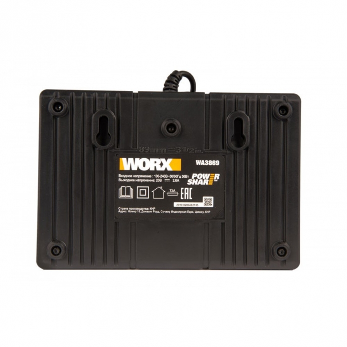 Двойное зарядное устройство WORX WA3869