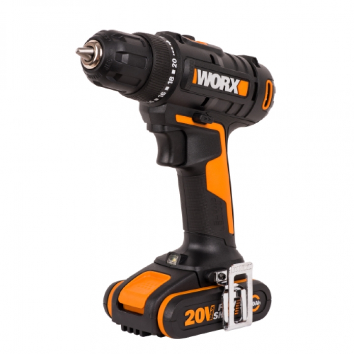 Дрель-шуруповерт WORX WX100.2 20V (45Hм) аккумуляторная