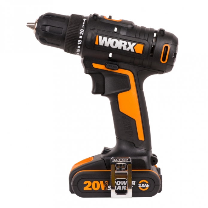 Дрель-шуруповерт WORX WX100.2 20V (45Hм) аккумуляторная