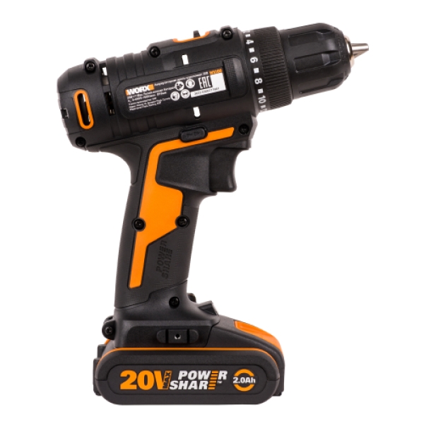 Дрель-шуруповерт WORX WX1002 20V 45Hм аккумуляторная