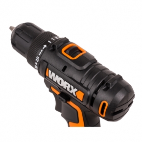 Дрель-шуруповерт WORX WX100.2 20V (45Hм) аккумуляторная