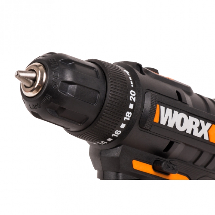 Дрель-шуруповерт WORX WX100.2 20V (45Hм) аккумуляторная