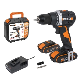 Дрель-шуруповерт WORX WX102 20V (60Hм) аккумуляторная бесщеточная