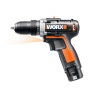 Аккумуляторная комплект WORX: Дрель-шуруповерт WORX WX128.3 (12V) + Перфоратор WORX WX392.9 (20V)