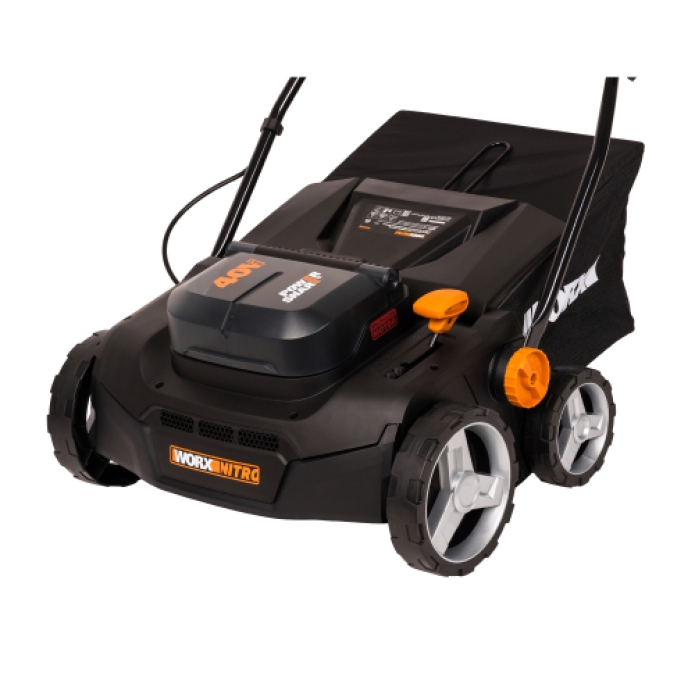 Аэратор-скарификатор WORX NITRO WG855E.9 40V (36см) аккумуляторный