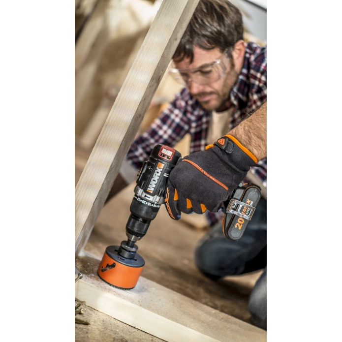 Дрель-шуруповерт бесщеточная ударная WORX WX373 20V (60Нм) аккумуляторная