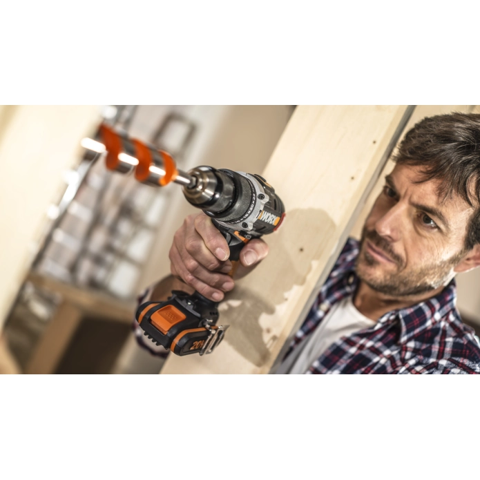 Дрель-шуруповерт бесщеточная ударная WORX WX373 20V (60Нм) аккумуляторная