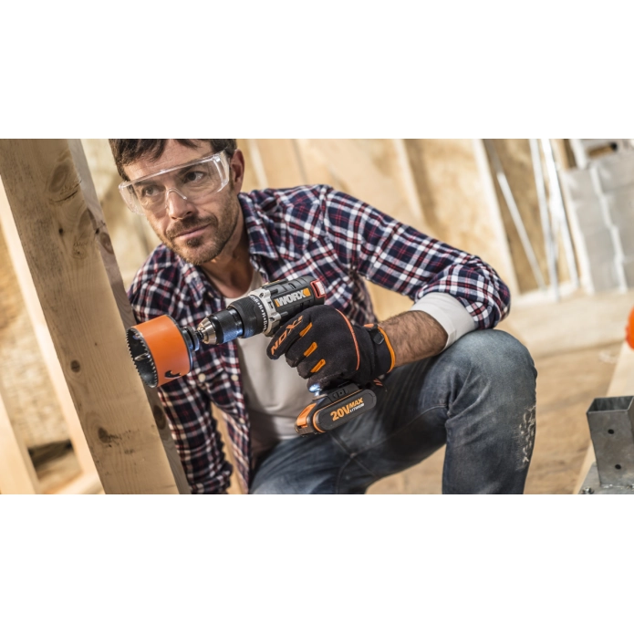 Дрель-шуруповерт бесщеточная ударная WORX WX373 20V (60Нм) аккумуляторная
