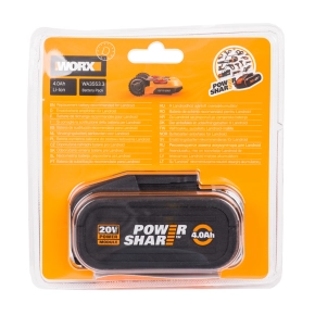 Аккумулятор WORX WA3553.3 20V 4Ач