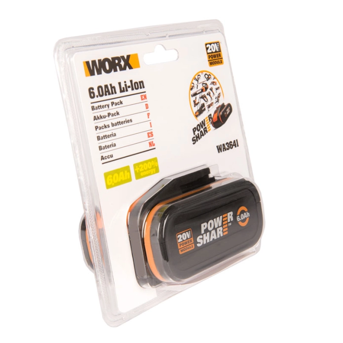 Аккумулятор WORX WA3641 20V 6Ач