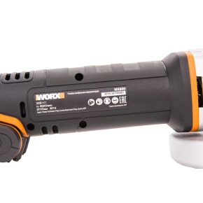 Угловая шлифмашина (болгарка) WORX WX800 20V (115мм) аккумуляторная