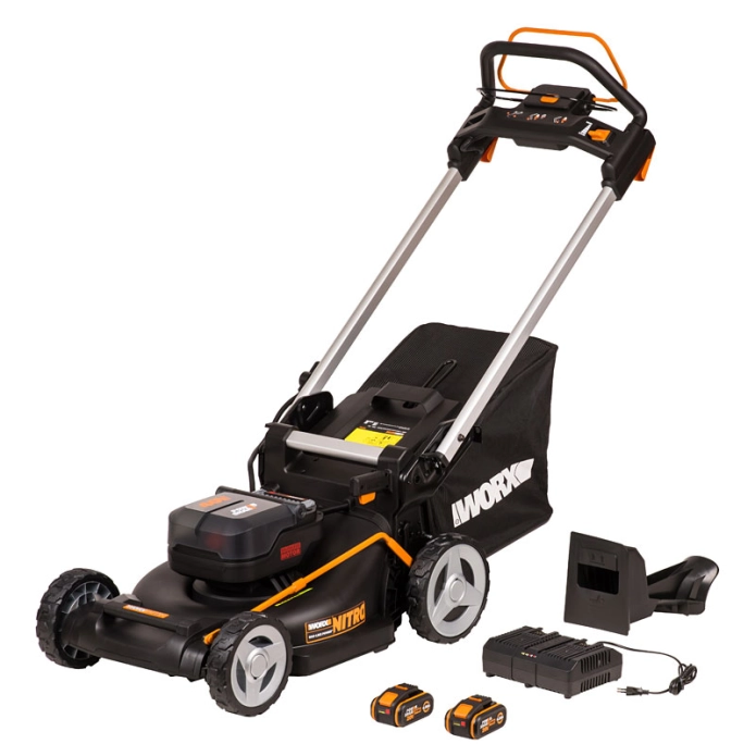 Газонокосилка самоходная WORX NITRO WG749E 40V (46см) аккумуляторная