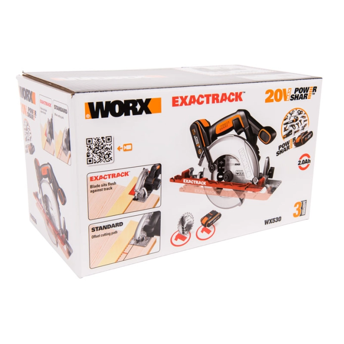 Дисковая пила WORX SAW WX530 20V (165мм) аккумуляторная