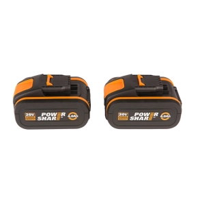 Комплект WORX WA3553.2 20V: 2 аккумулятора 4Ач