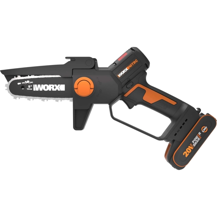 Мини-пила цепная WORX WG325E (12 см), бесщёточная аккумуляторная