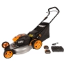 Газонокосилка аккумуляторная WORX WG751E 40V 48 см