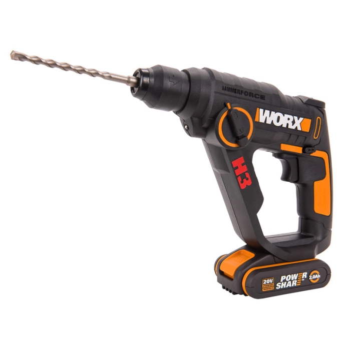 Комбо-набор: Дрель-шуруповерт аккумуляторная WORX WX101.9 + Перфоратор аккумуляторный WORX H3 WX390.1