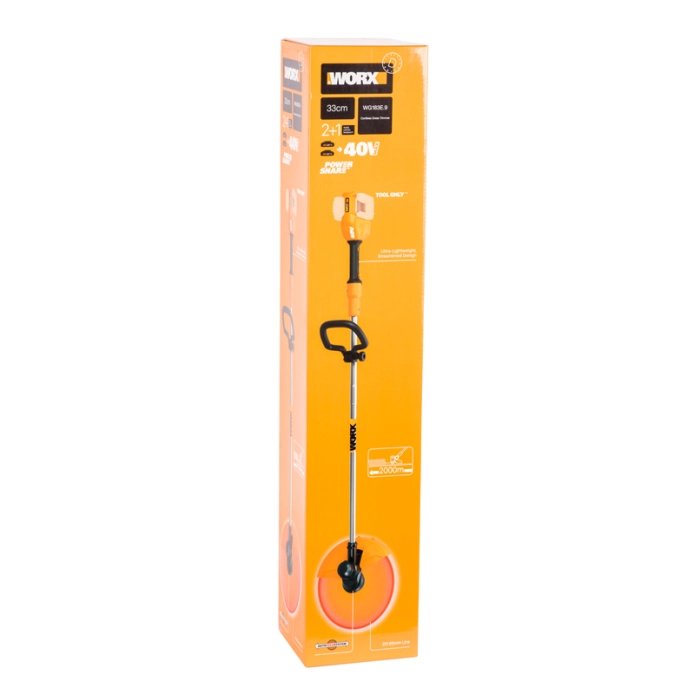 Триммер WORX WG183E.9 40V (33см) аккумуляторный