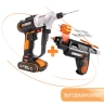 Аккумуляторный комплект WORX: Дрель-шуруповерт Switchdriver WX176.2 (20V) + Отвертка WX254.4 (4V) SD Slide Driver