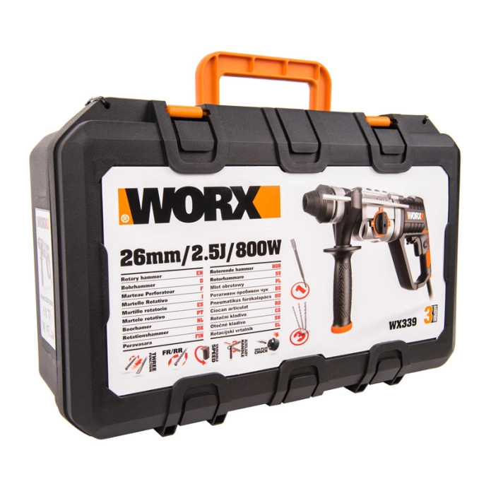 Перфоратор WORX WX339 220V 800Вт (2,5Дж) электрический