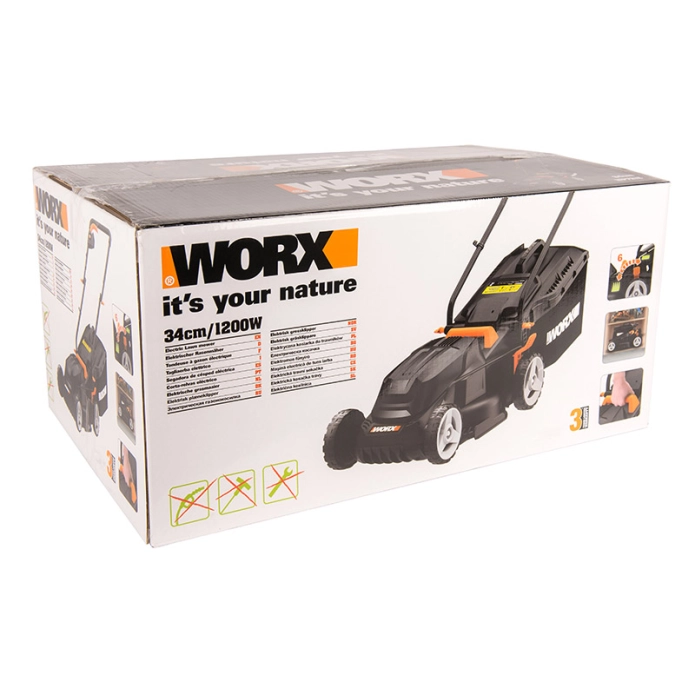 Газонокосилка WORX WG713E 220V (34см) электрическая