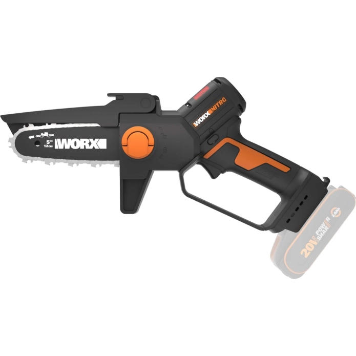 Мини-пила цепная WORX WG325E.9 20V (12 см), бесщёточная аккумуляторная