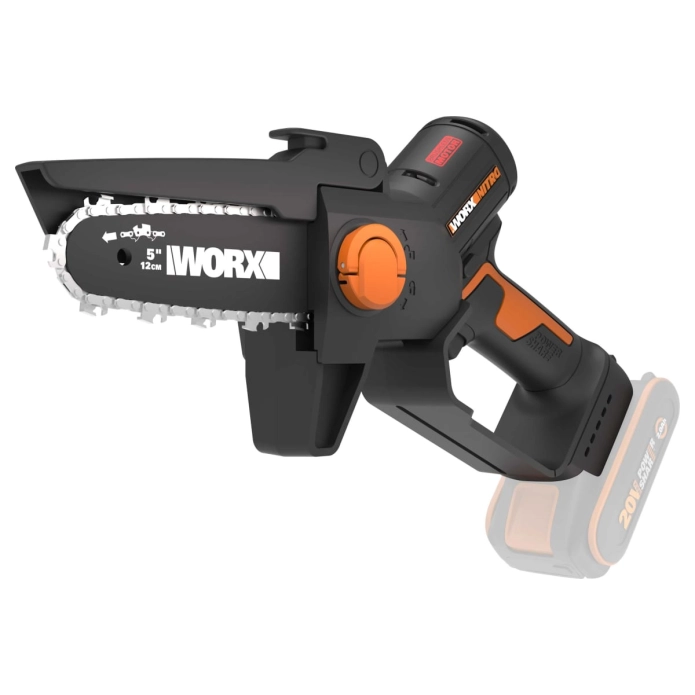 Мини-пила цепная WORX WG325E.9 20V (12 см), бесщёточная аккумуляторная