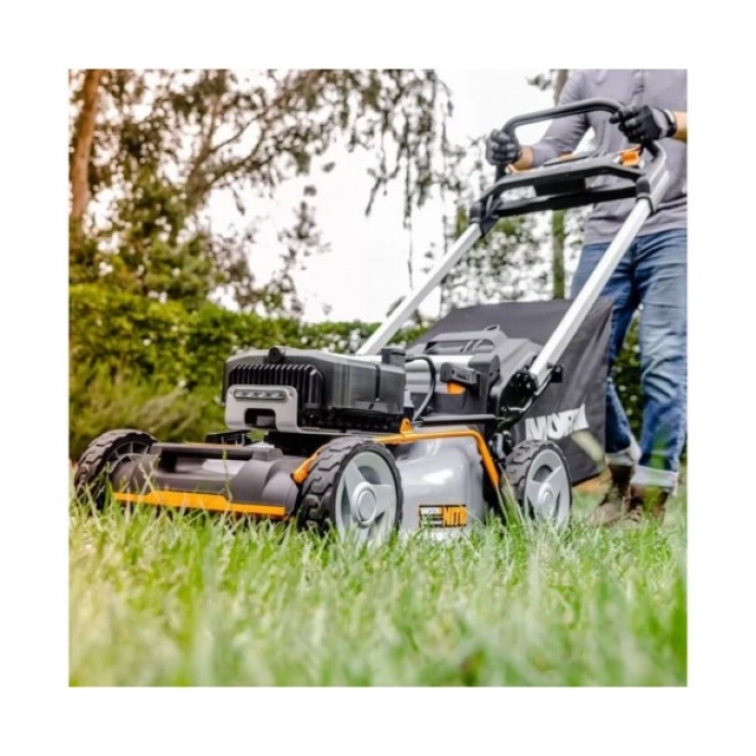 Газонокосилка самоходная WORX NITRO WG761E 80V (51см) бесщеточная аккумуляторная