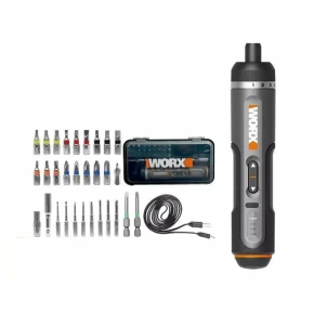 Отвертка аккумуляторная WORX WX242 4V, набор оснастки