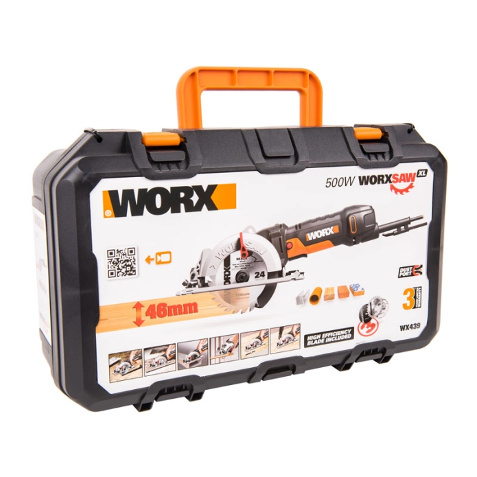 Монтажный набор WORX: Дрель-шуруповерт аккумуляторная WX102 + Фонарь WX027.9 + Сабельная пила WORX + Дисковая пила компактная WX439