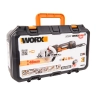 Монтажный набор WORX: Дрель-шуруповерт аккумуляторная WX102 + Фонарь WX027.9 + Сабельная пила WORX + Дисковая пила компактная WX439