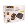 Комплект WORX WA3611 20V: 2 аккумулятора 4Ач и двойное зарядное устройство 2А