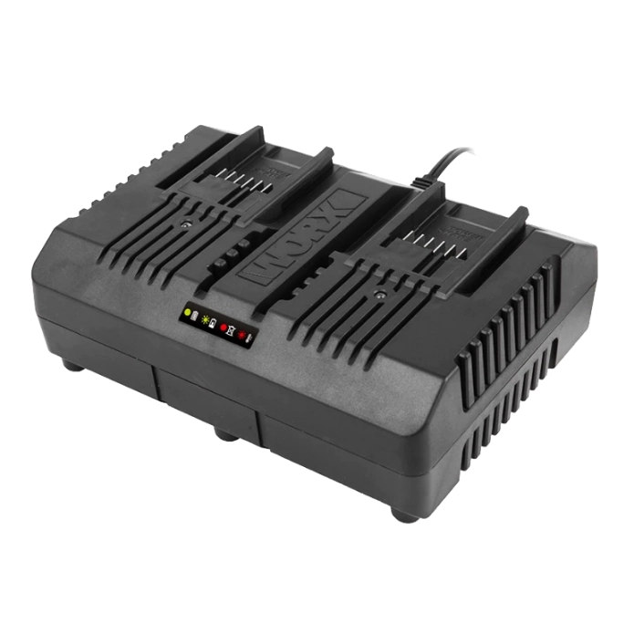 Комплект WORX WA3611 20V: 2 аккумулятора 4Ач и двойное зарядное устройство 2А
