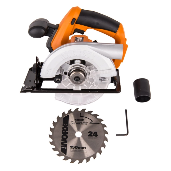 Аккумуляторный комплект WORX: Дрель-шуруповерт Switchdriver WX176.2 (20V) + Дисковая пила WX529.9 (150мм)