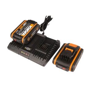 Комплект WORX WA3610 20V: 2 аккумулятора 2Ач и двойное зарядное устройство 1А