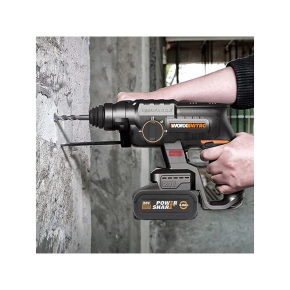 Перфоратор WORX WX381 20V 1100Вт (2Дж), бесщеточный аккумуляторный 
