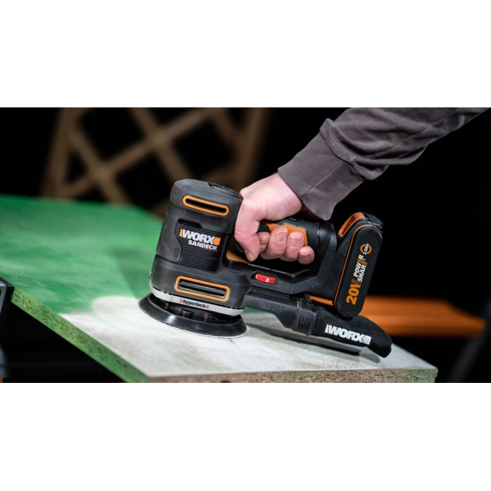 Виброшлифмашина WORX WX820 20V (50Вт) аккумуляторная