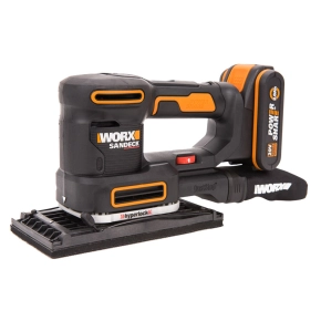 Виброшлифмашина WORX WX820 20V (50Вт) аккумуляторная