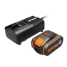 Комплект WORX WA3604 20V: аккумулятор 4Ач и зарядное устройство 2А