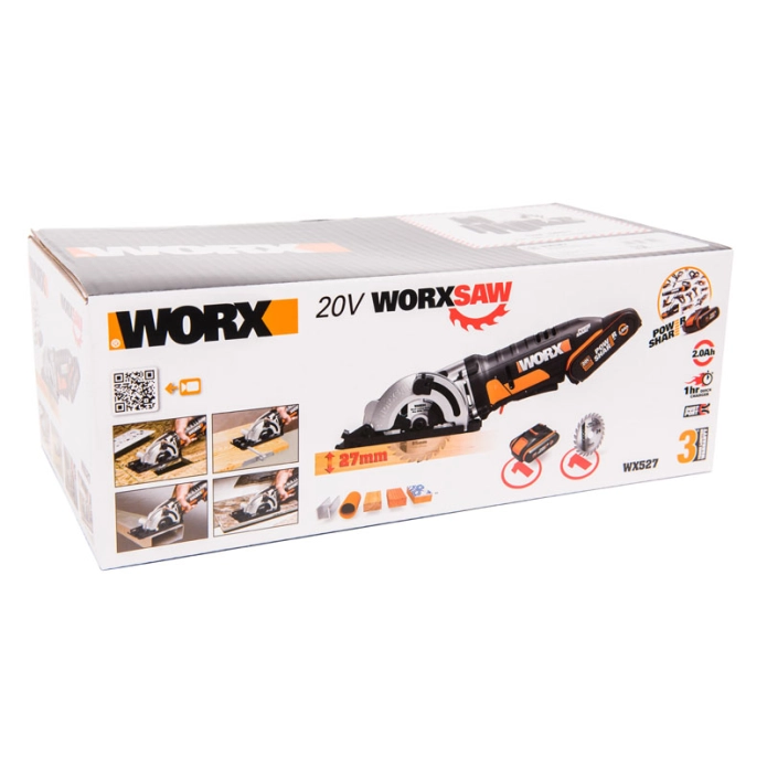 Дисковая пила WORX SAW WX527 20V (85мм) аккумуляторная