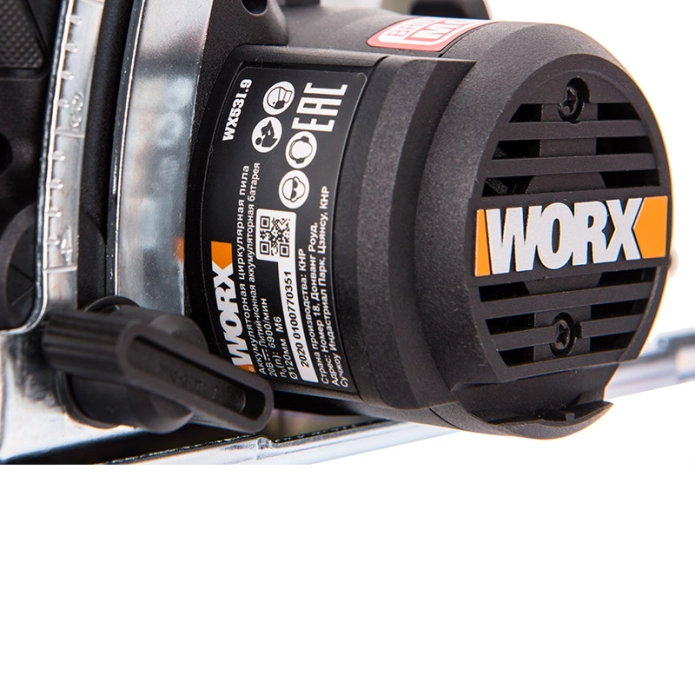 Циркулярная пила WORX SAW WX531.9 20V (120мм) бесщеточная аккумуляторная