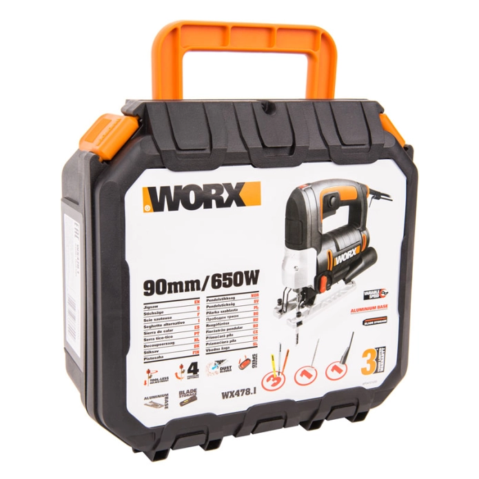 Лобзик WORX WX478.1 220V 650Вт, щеточный электрический